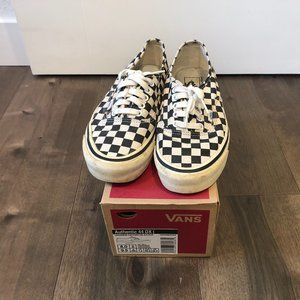 VANS OG Authentic 44 DX 'Anaheim Factory' 2017 Black Check US 8 Mens Checkered